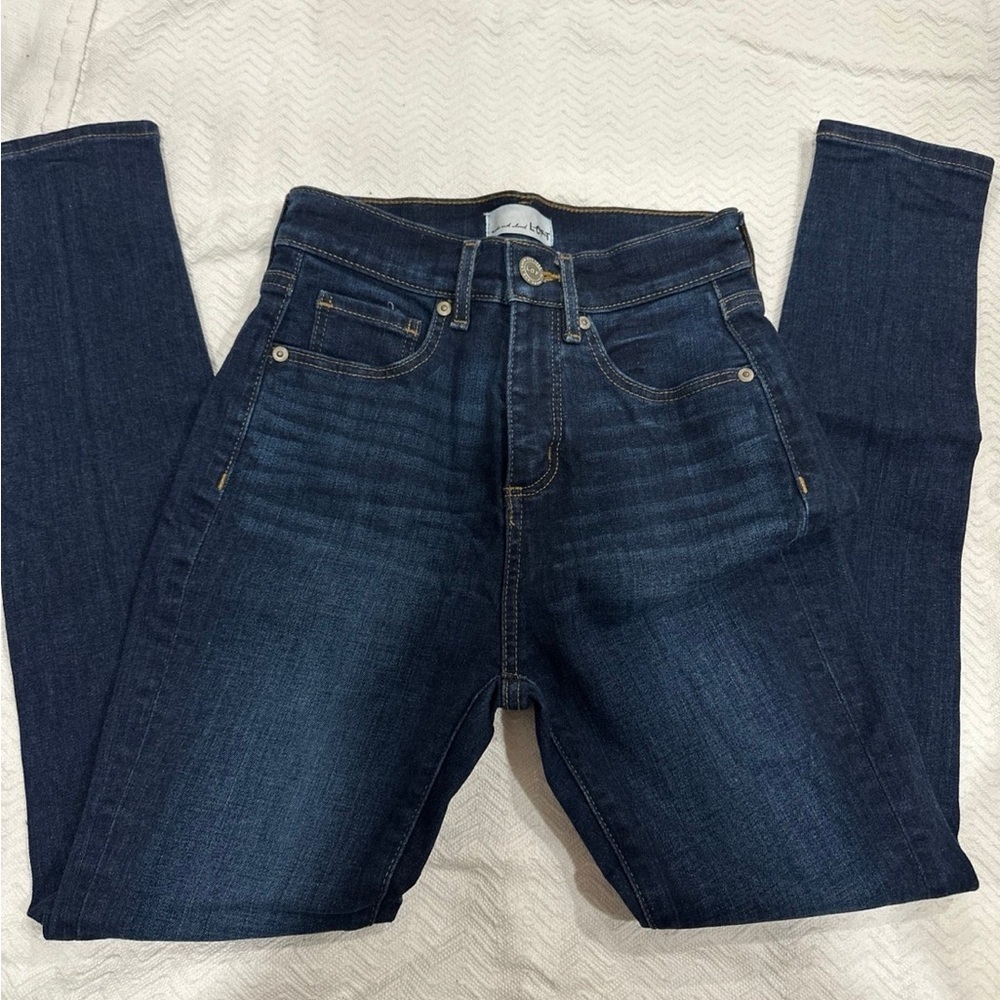 LOFT Dark Indigo Skinny Jeans
